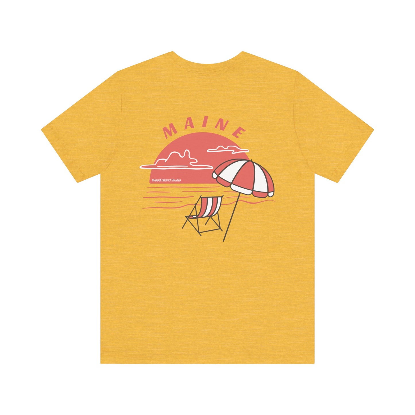 Maine Beach Umbrella Graphic Tee