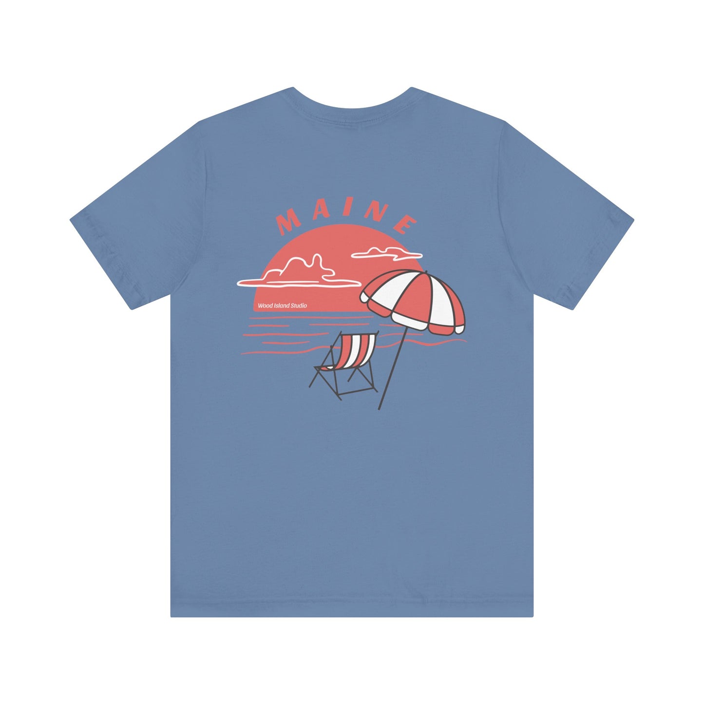 Maine Beach Umbrella Graphic Tee
