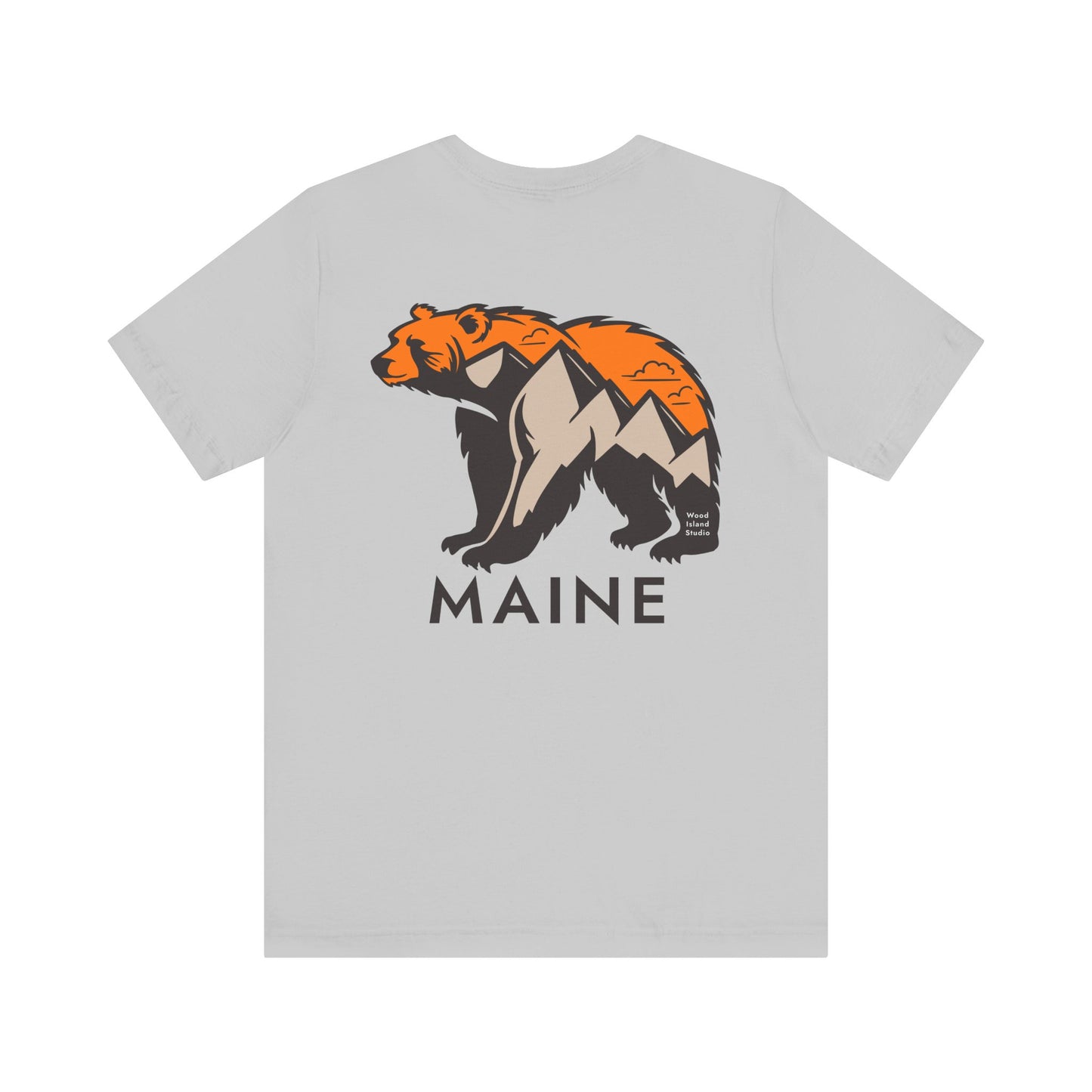 Maine Mountain Bear Graphic Unisex Tee