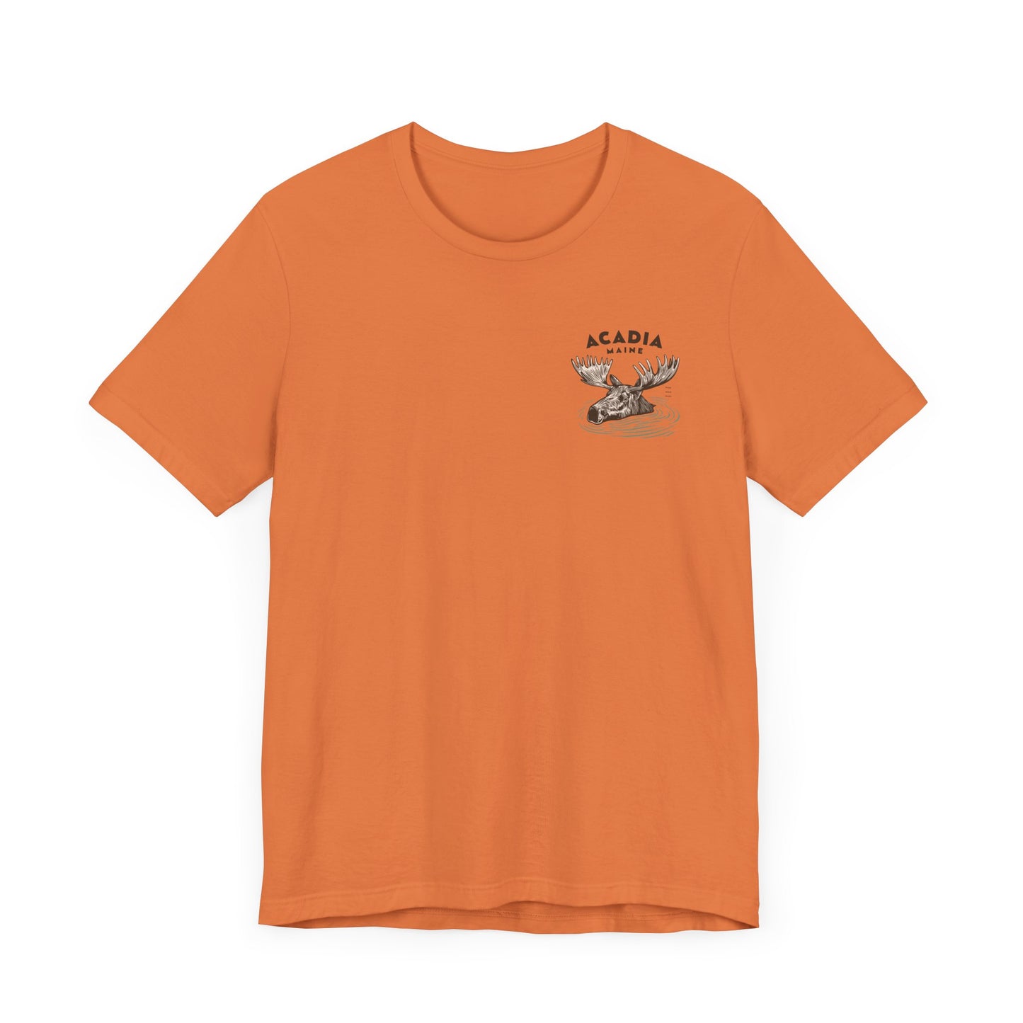 Acadia Maine Moose Graphic Tee - Unisex Short Sleeve T-Shirt