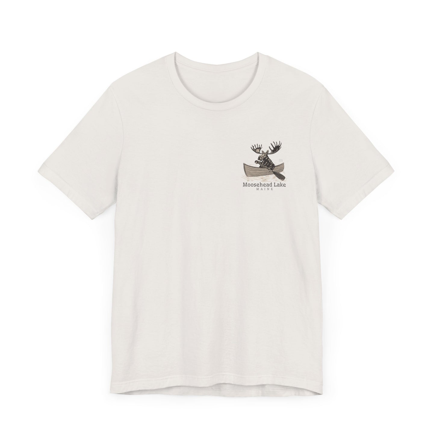 Moosehead Lake Maine Moose Rowing Adventure Tee - Unisex Jersey Short Sleeve T-Shirt