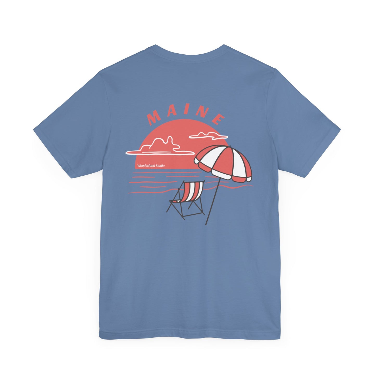 Maine Beach Umbrella Graphic Tee
