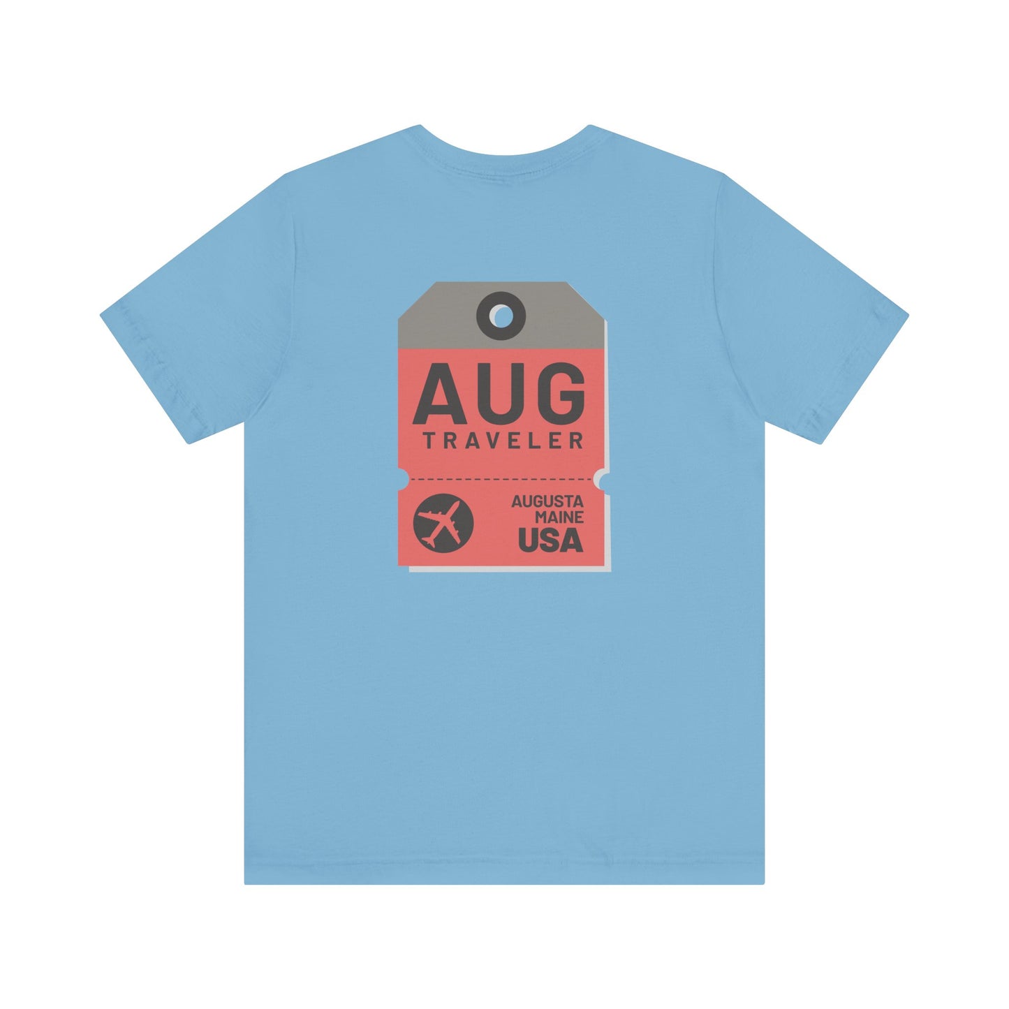 Augusta Maine Luggage Tag Graphic Tee AUG