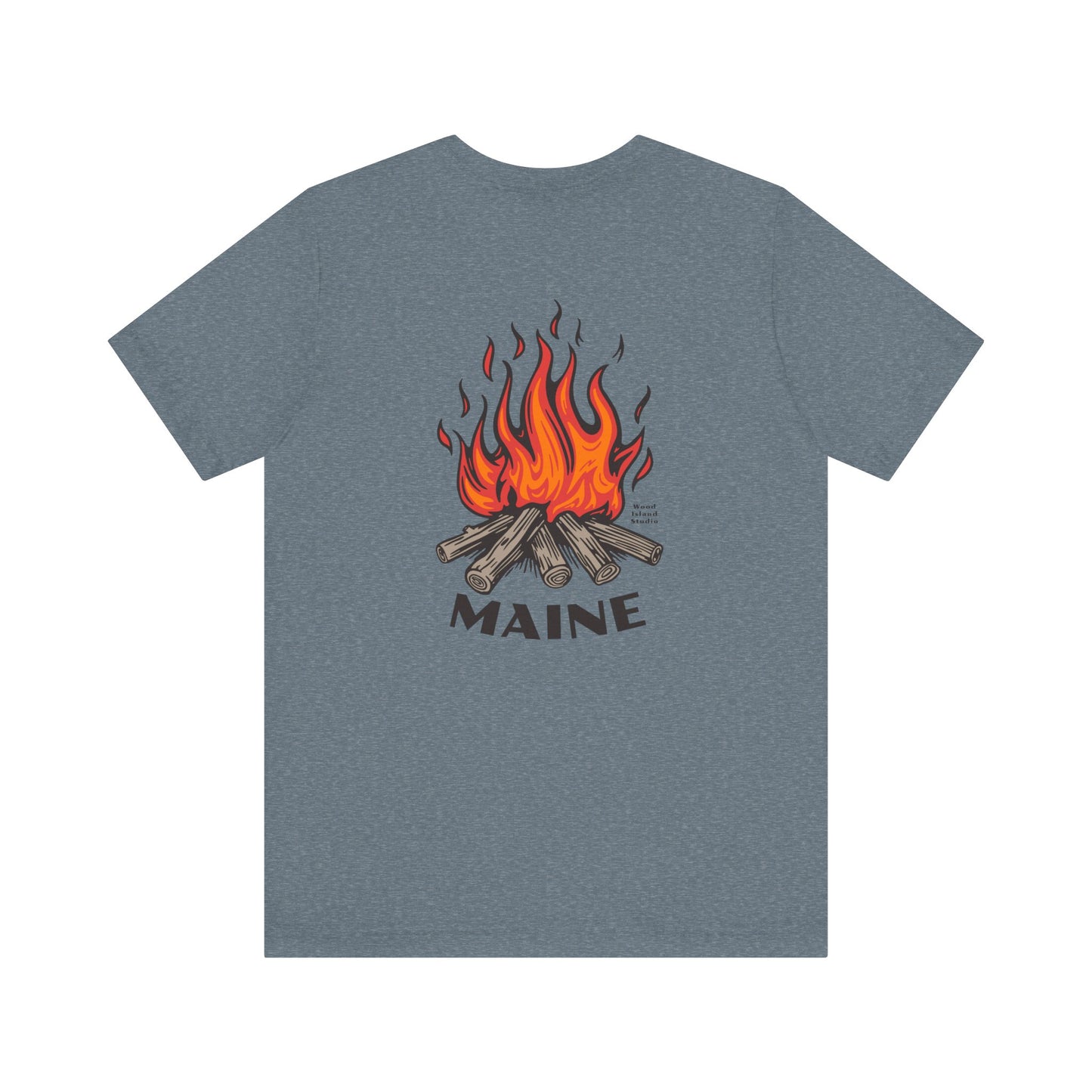 Maine Campfire Graphic Unisex Tee
