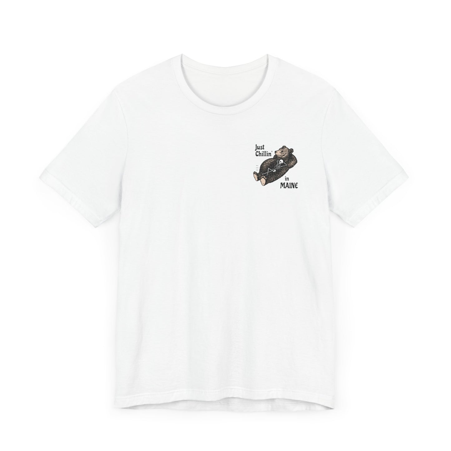 Hibernating Bear in Maine Graphic Unisex Tee