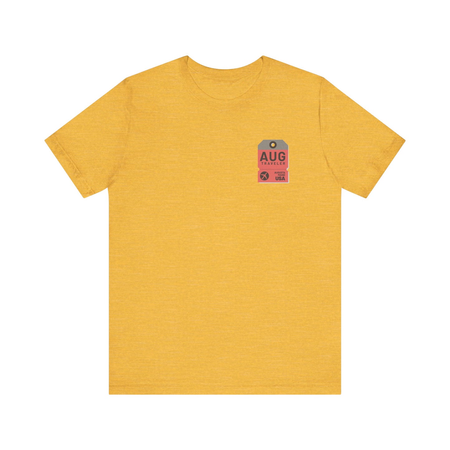 Augusta Maine Luggage Tag Graphic Tee AUG