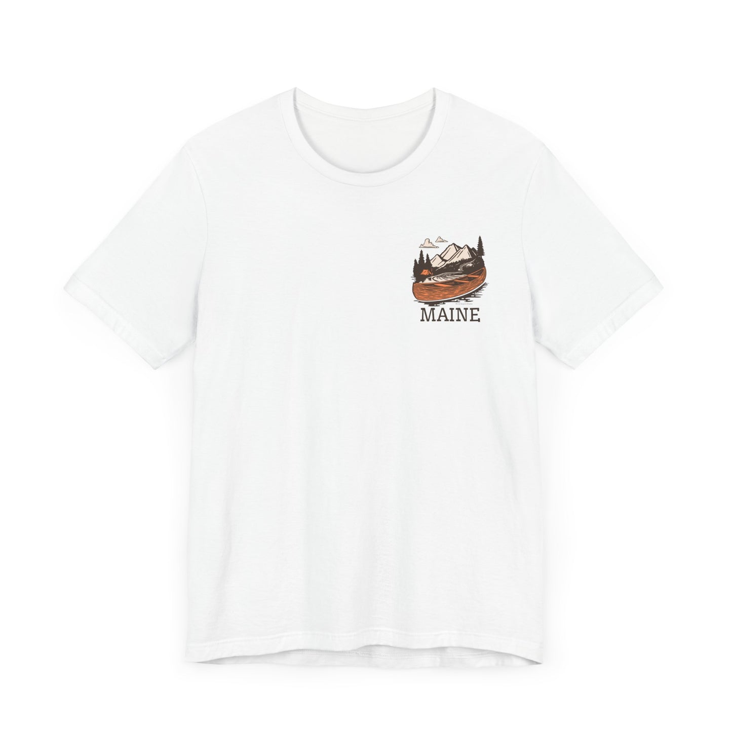 Canoeing in Maine Graphic Unisex Tee