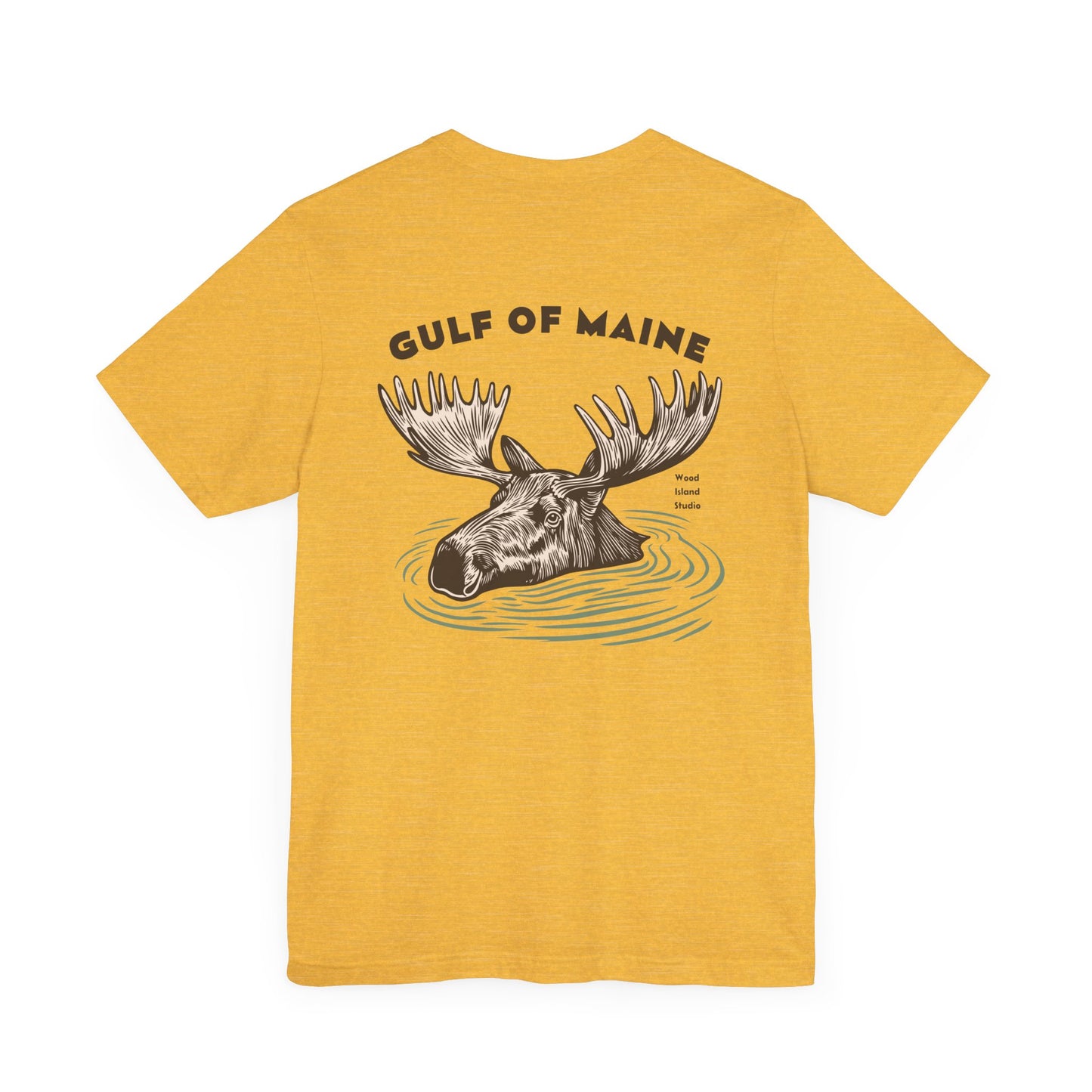 Gulf of Maine Moose Graphic Tee - Unisex Short Sleeve T-Shirt