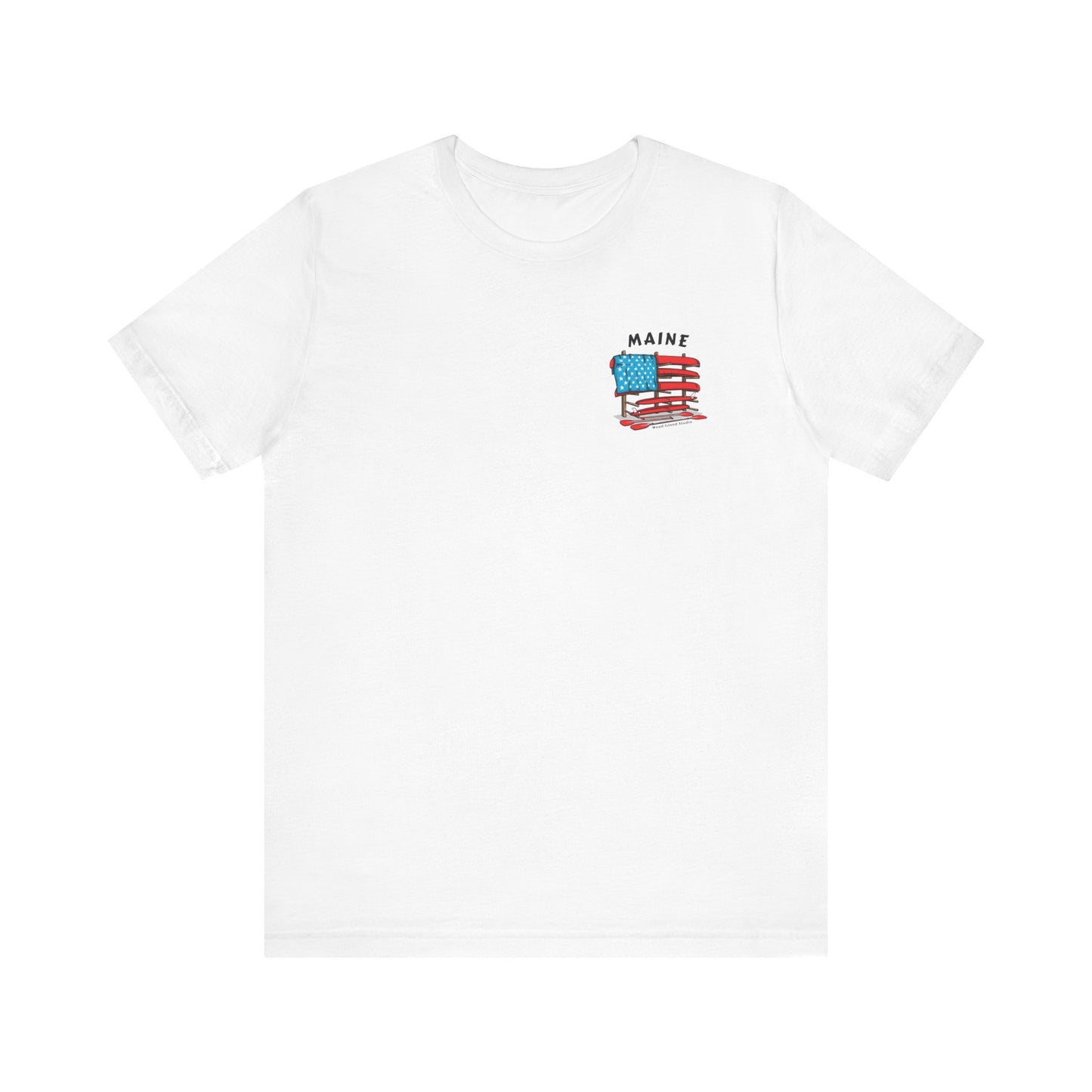 Maine Graphic Unisex Tee - Celebrate Patriotism with Style