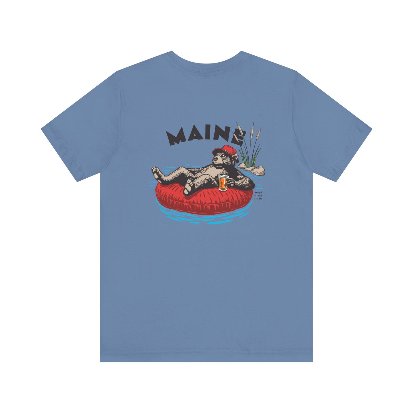 Maine Rafting Bear Graphic Tee