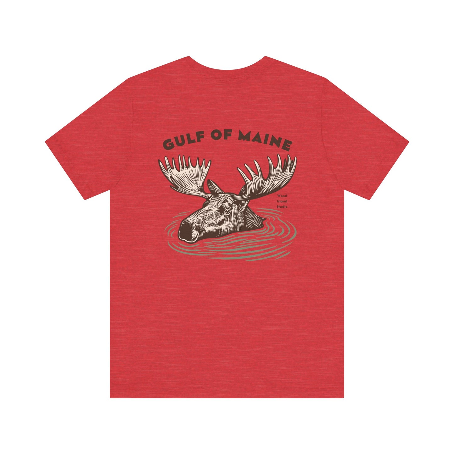 Gulf of Maine Moose Graphic Tee - Unisex Short Sleeve T-Shirt