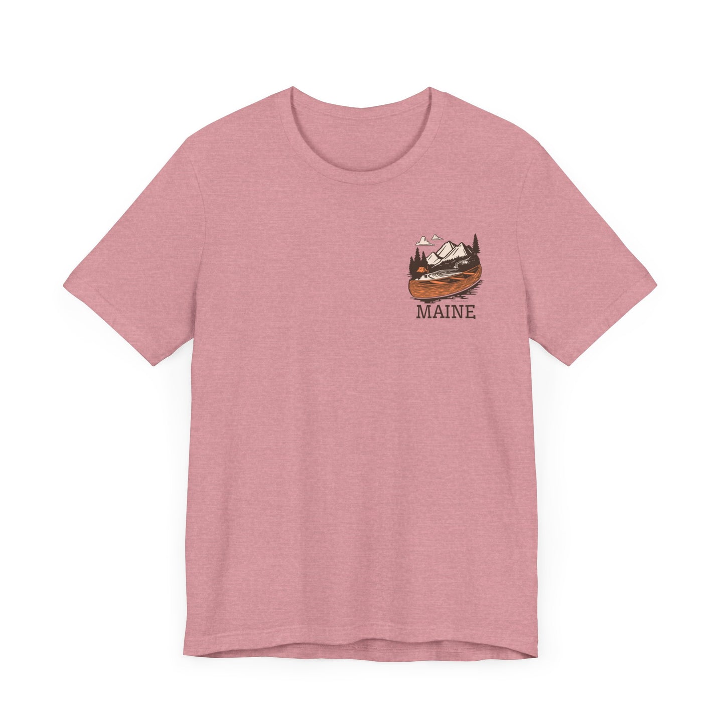 Canoeing in Maine Graphic Unisex Tee