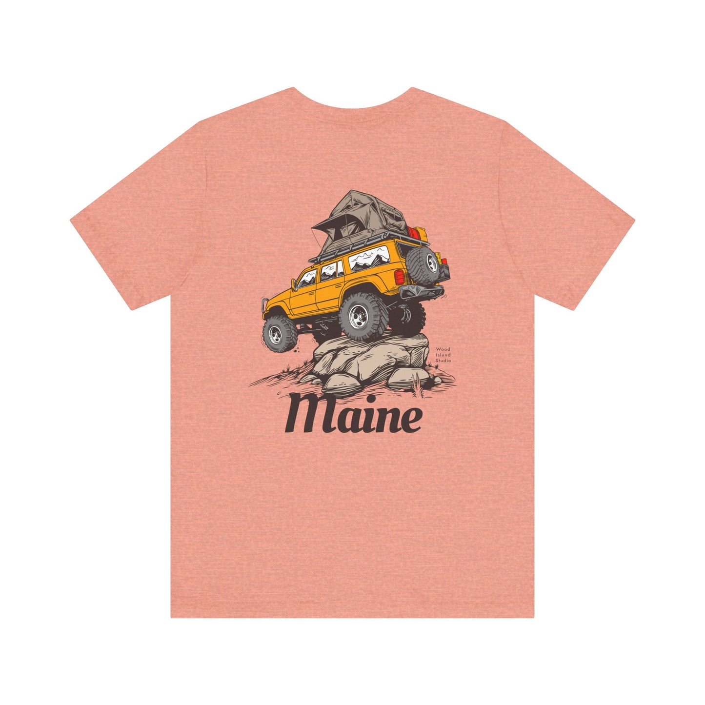 Offroad Maine Camping Graphic Unisex Tee