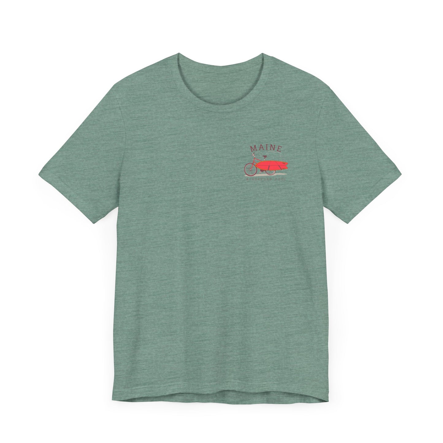 Biddeford Pool Maine Vintage Bike Surf Tee - Unisex Jersey Short Sleeve T-Shirt