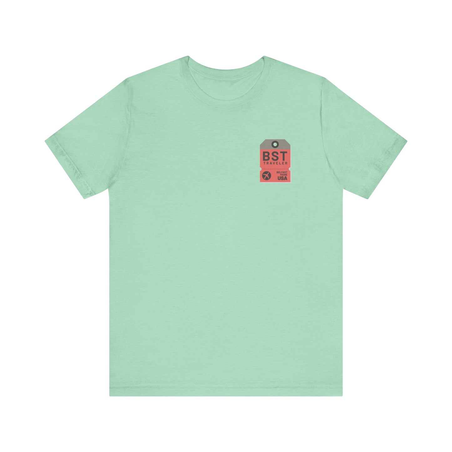 Belfast Maine Luggage Tag Graphic Tee BST