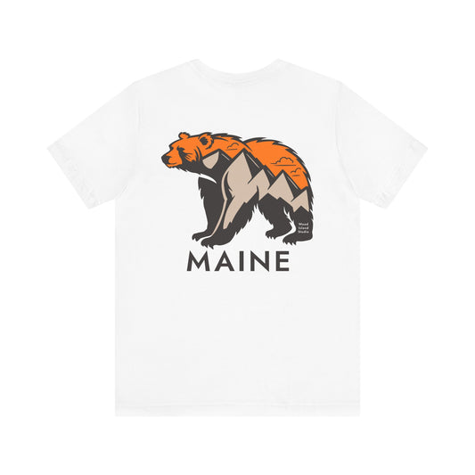 Maine Mountain Bear Graphic Unisex Tee