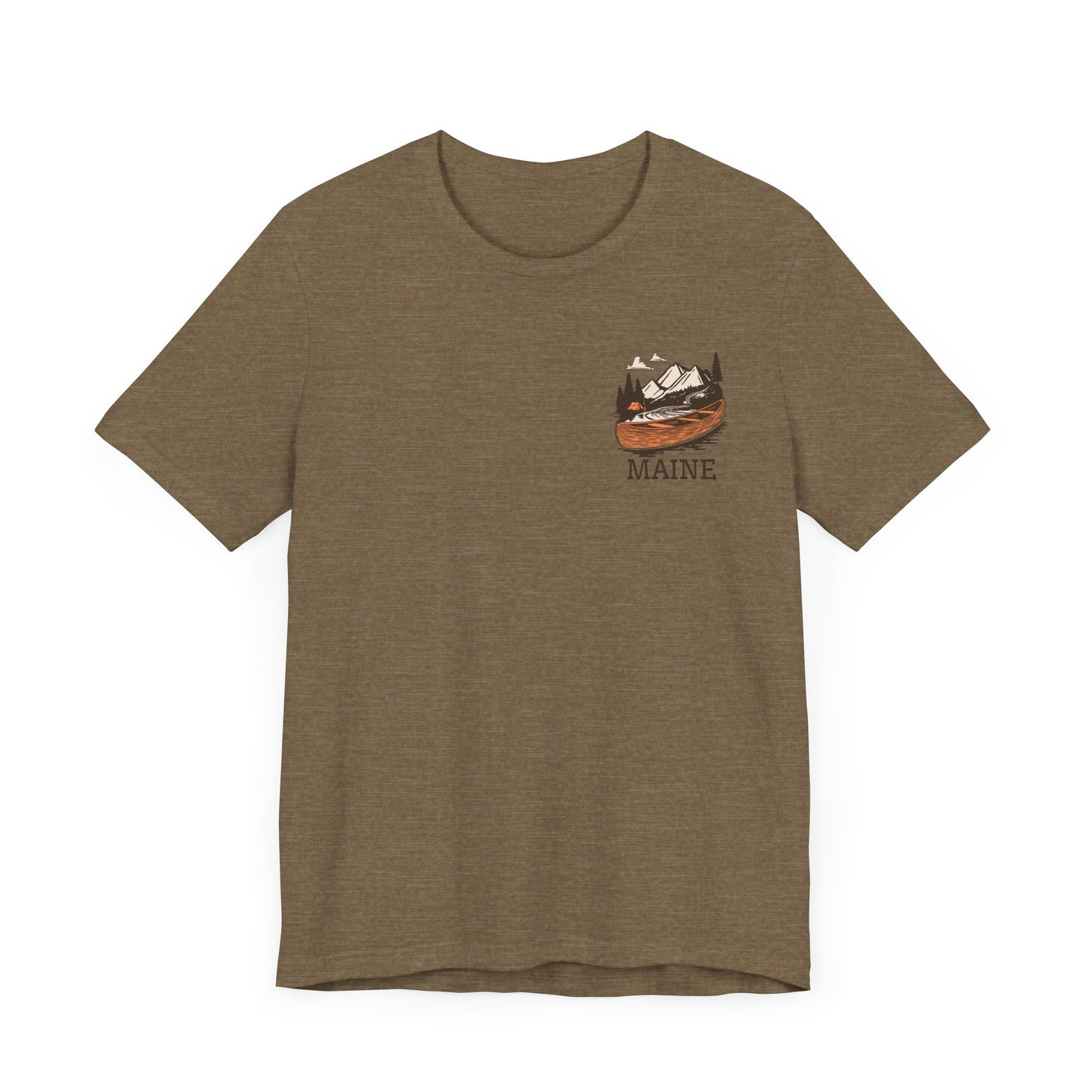 Canoeing in Maine Graphic Unisex Tee