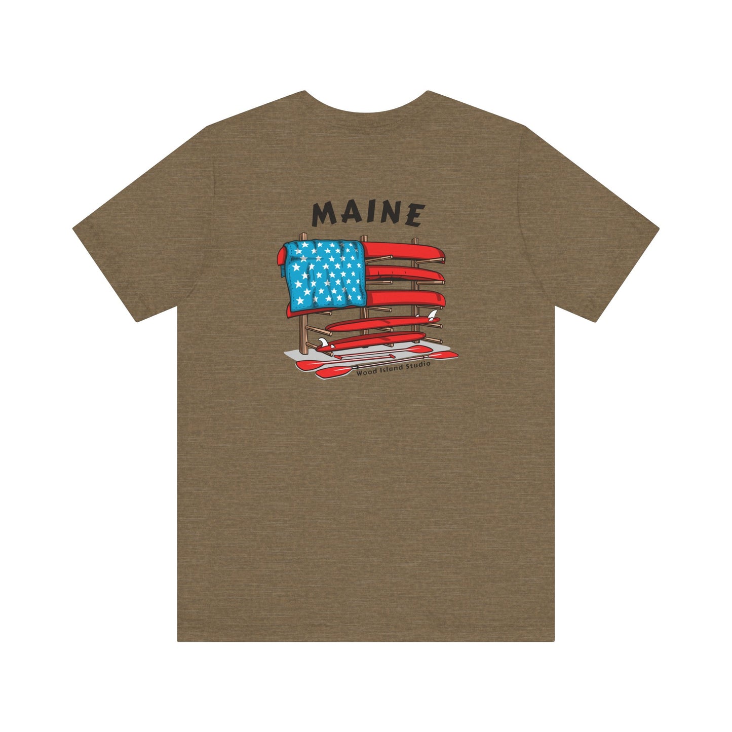 Maine Graphic Unisex Tee - Celebrate Patriotism with Style