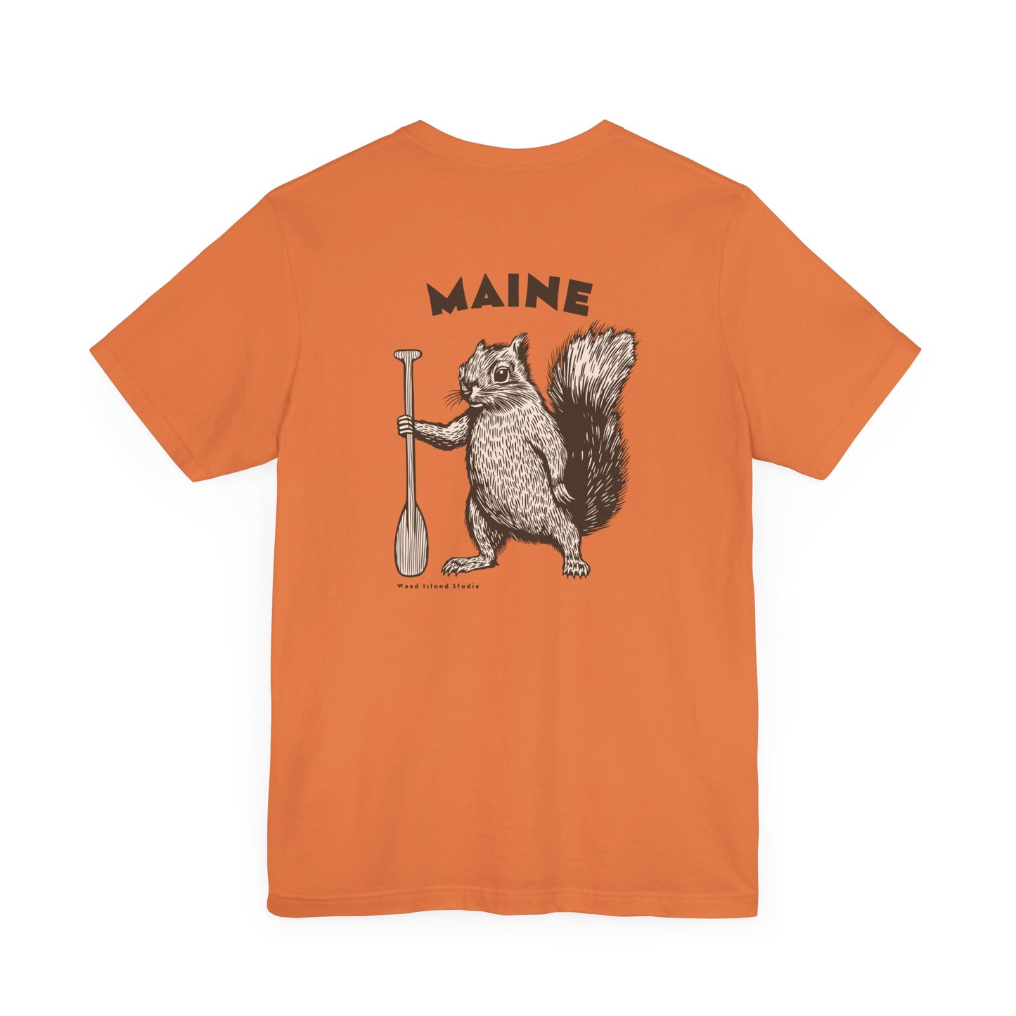 Maine Oar Squirrel Graphic Unisex Tee