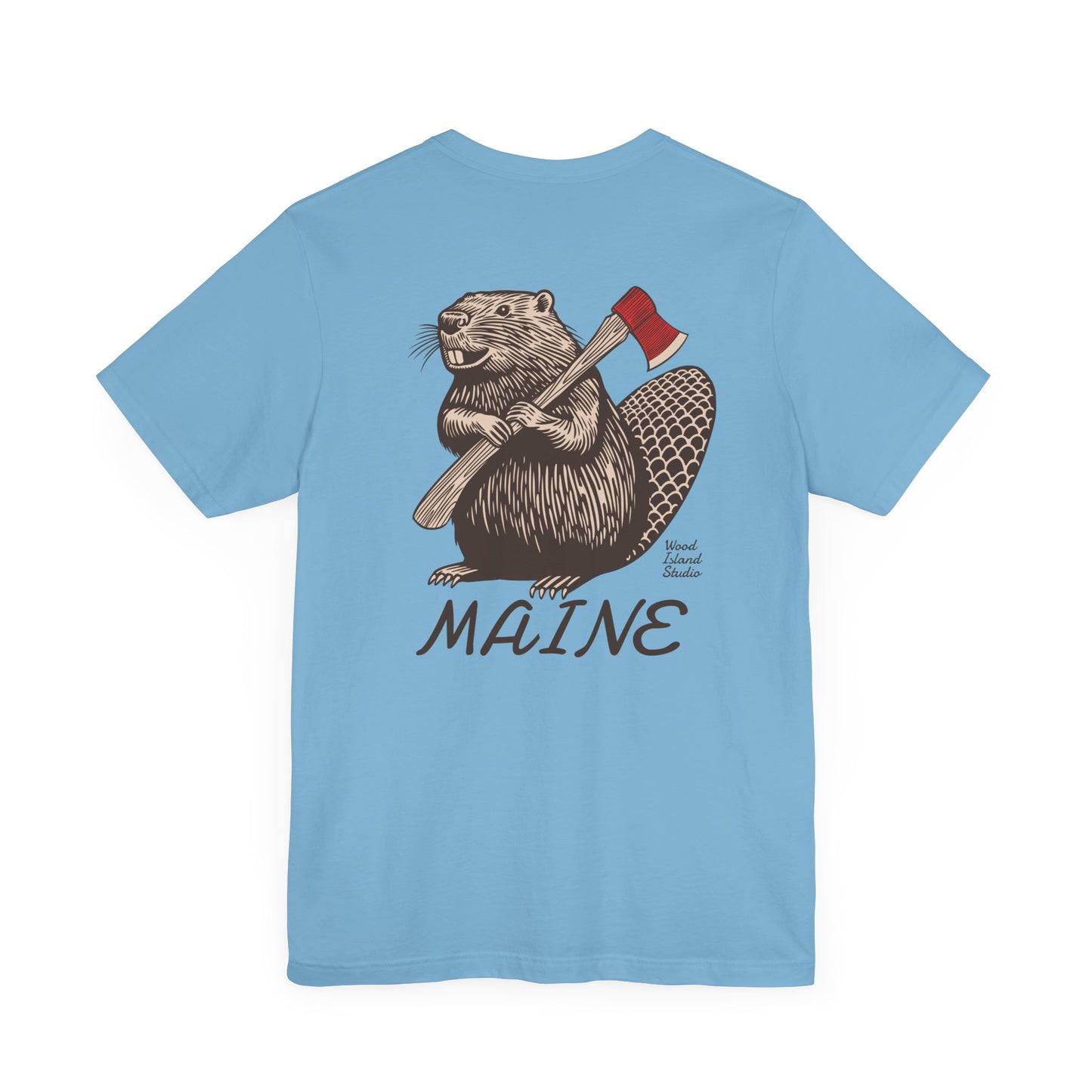 Beaver Axe Maine Graphic Unisex Tee