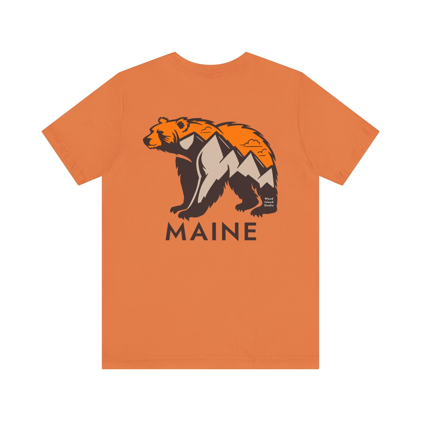 Maine Mountain Bear Graphic Unisex Tee