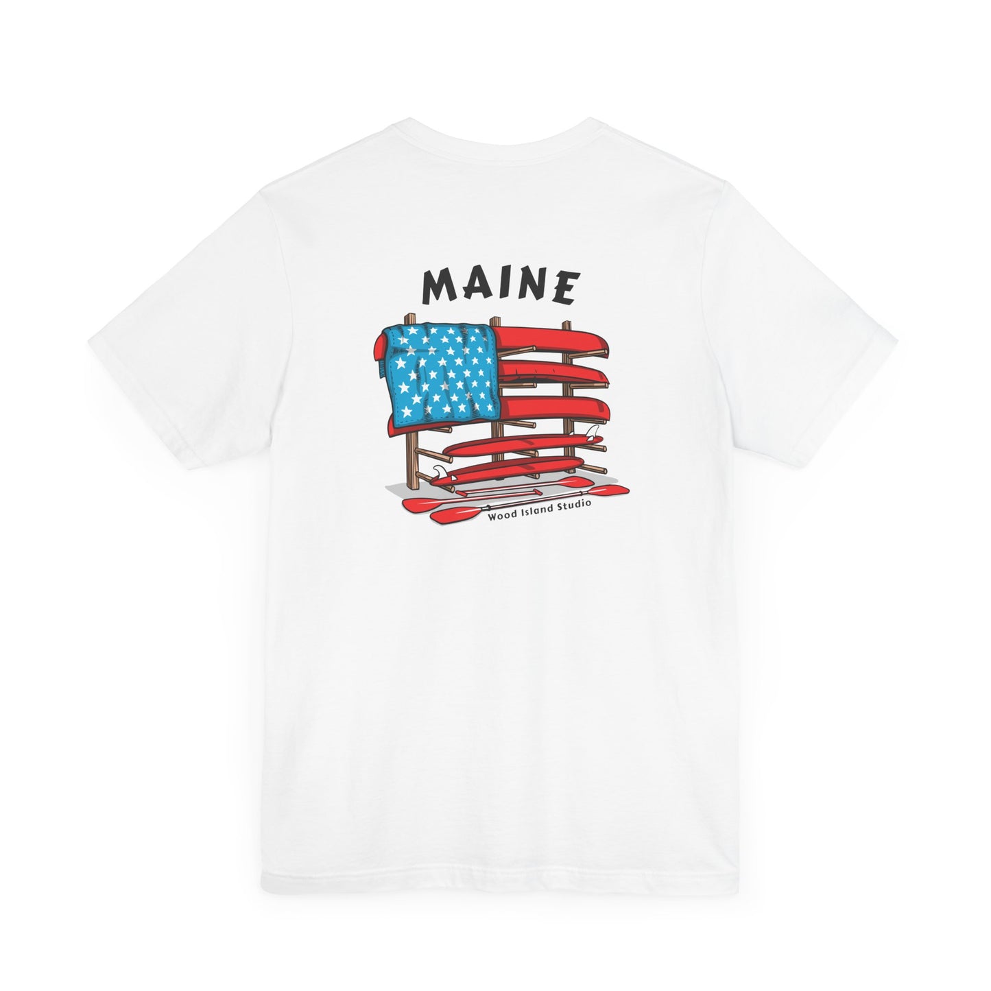 Maine Graphic Unisex Tee - Celebrate Patriotism with Style