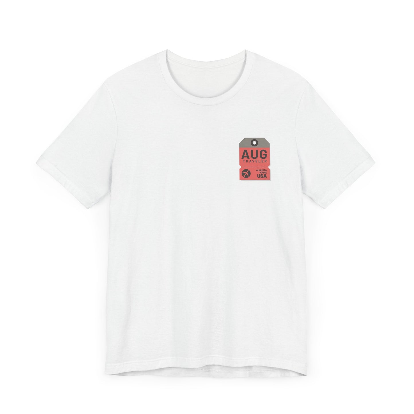 Augusta Maine Luggage Tag Graphic Tee AUG