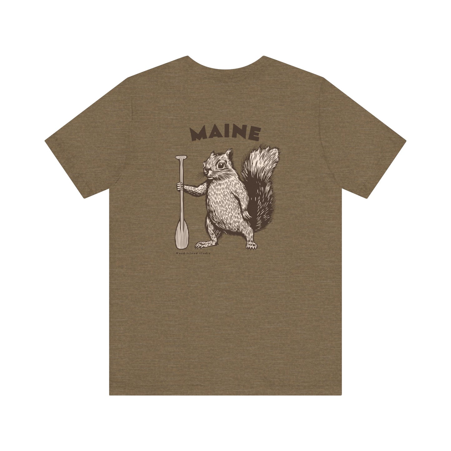 Maine Oar Squirrel Graphic Unisex Tee