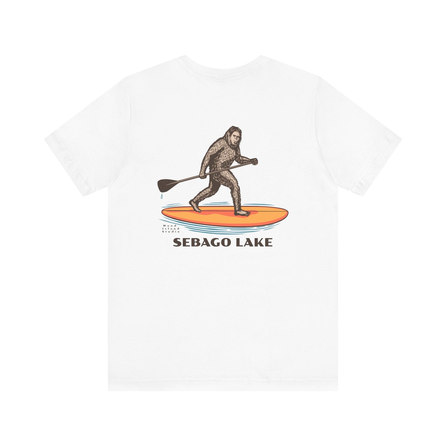 Sebago Lake Sasquatch Adventure Tee - Unisex Jersey Short Sleeve T-Shirt