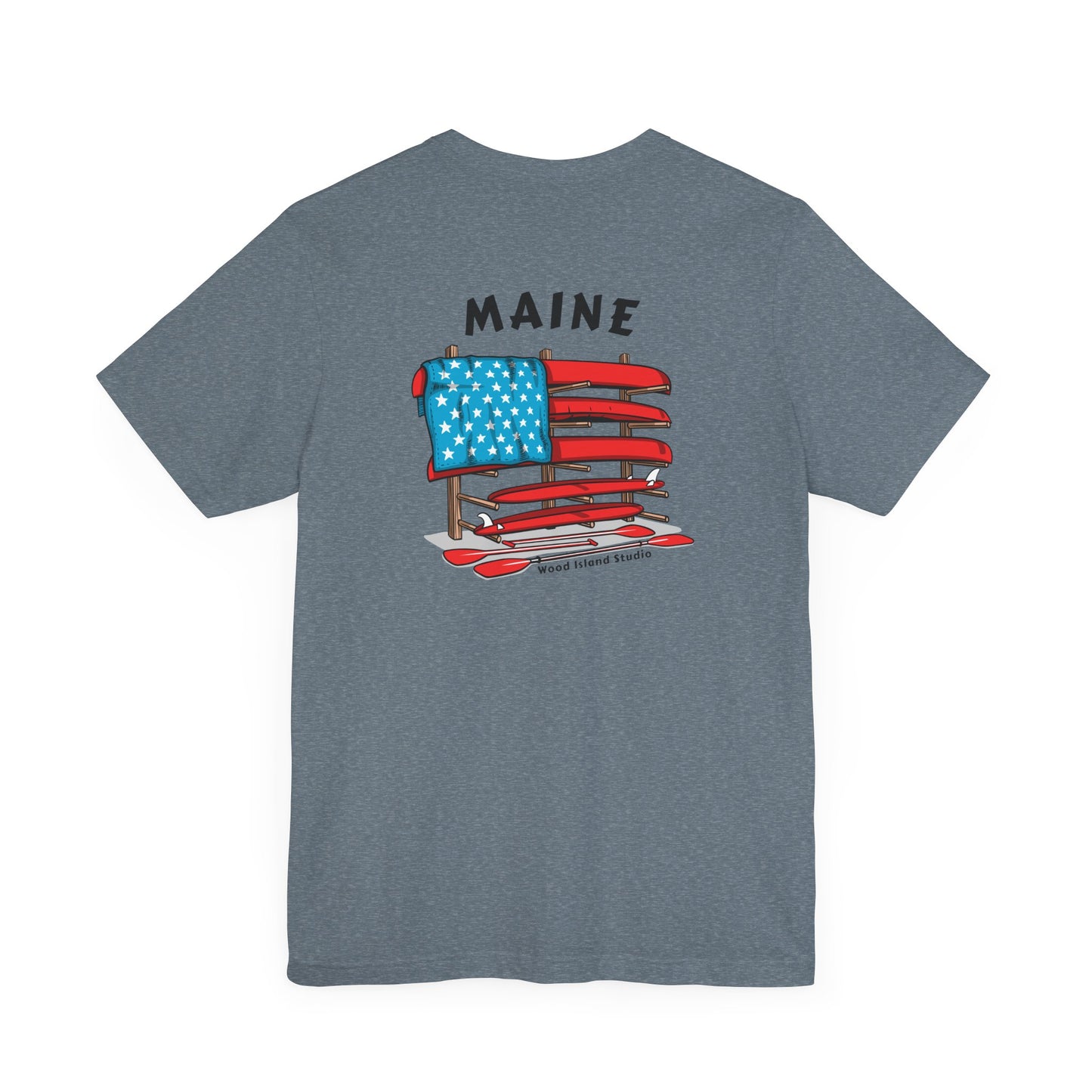 Maine Graphic Unisex Tee - Celebrate Patriotism with Style