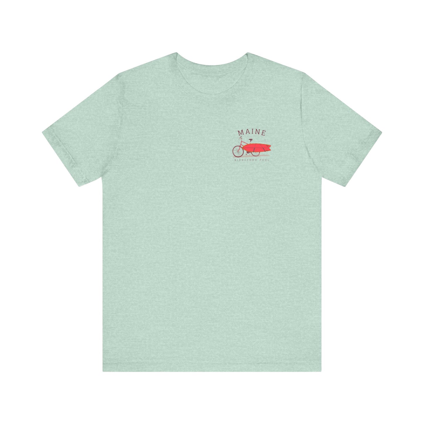 Biddeford Pool Maine Vintage Bike Surf Tee - Unisex Jersey Short Sleeve T-Shirt