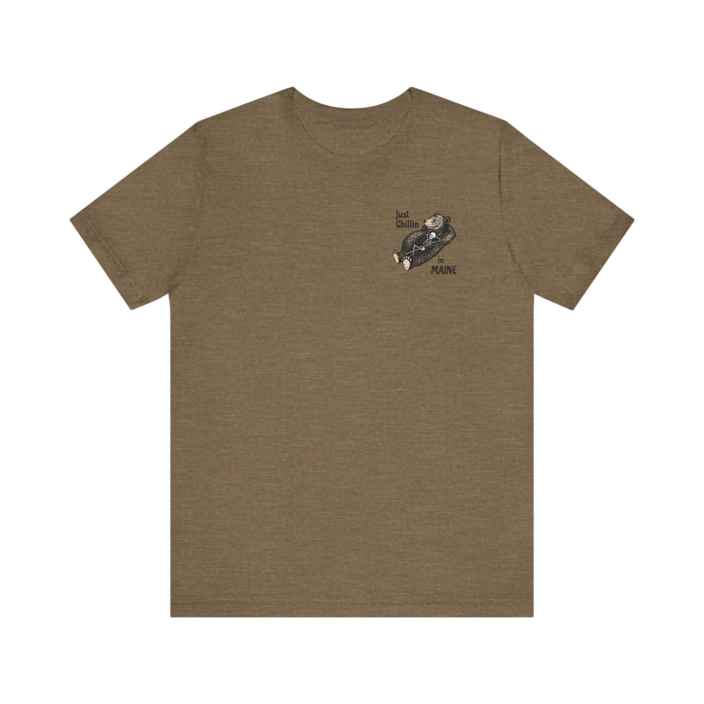 Hibernating Bear in Maine Graphic Unisex Tee