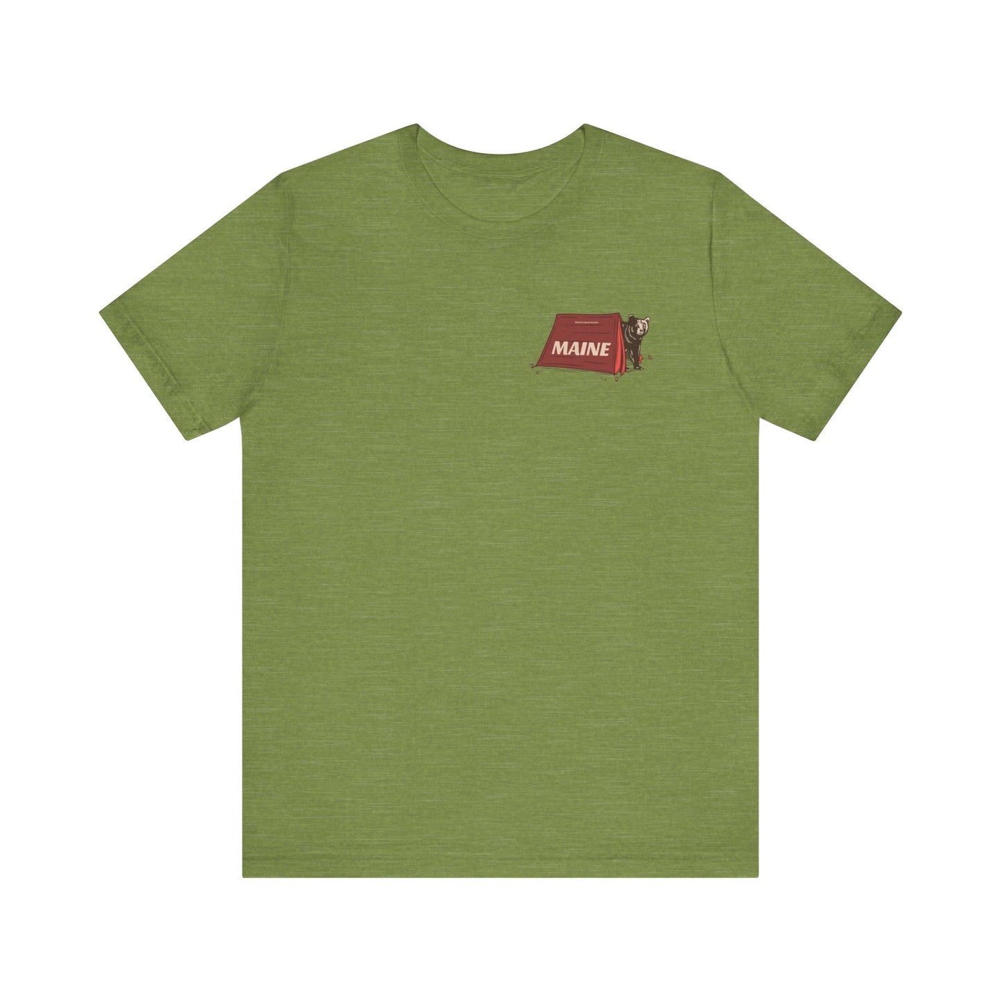 Camping Maine Bear Graphic Unisex Tee