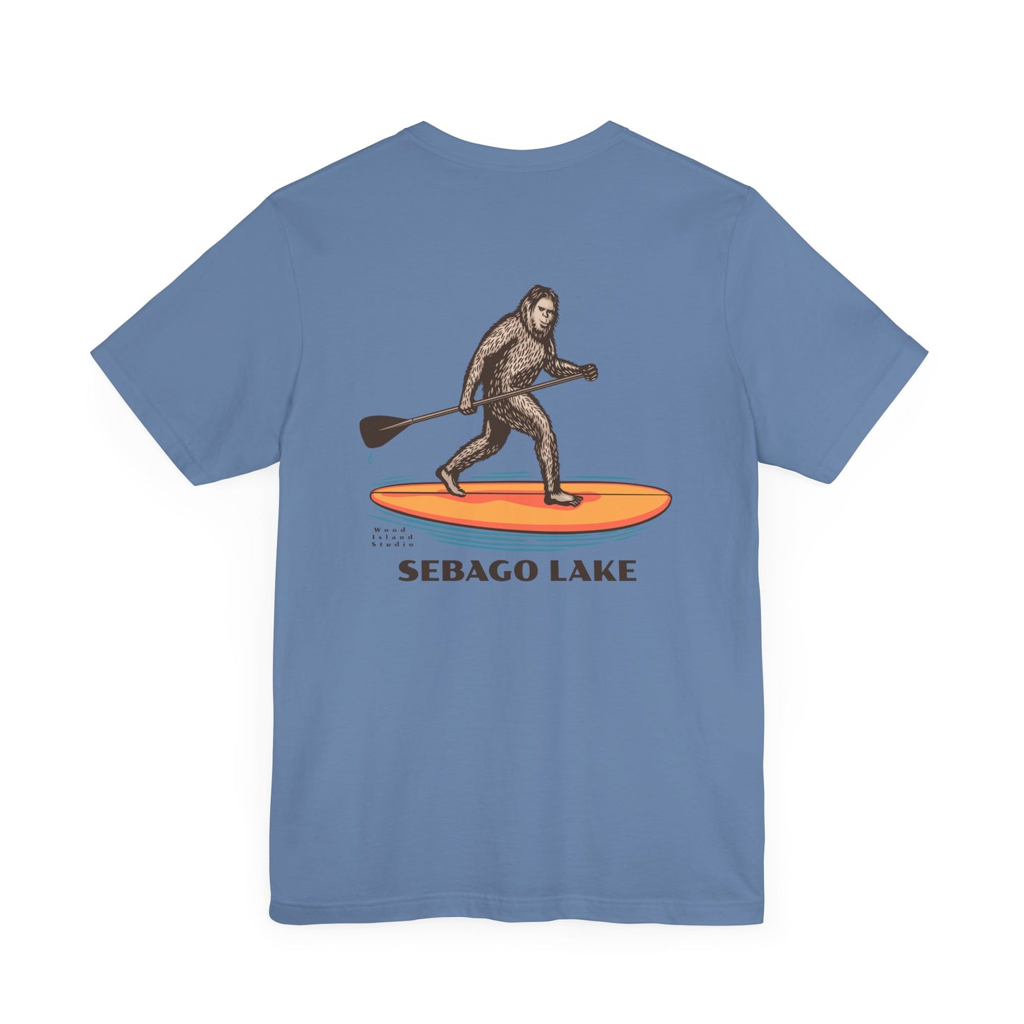 Sebago Lake Sasquatch Adventure Tee - Unisex Jersey Short Sleeve T-Shirt
