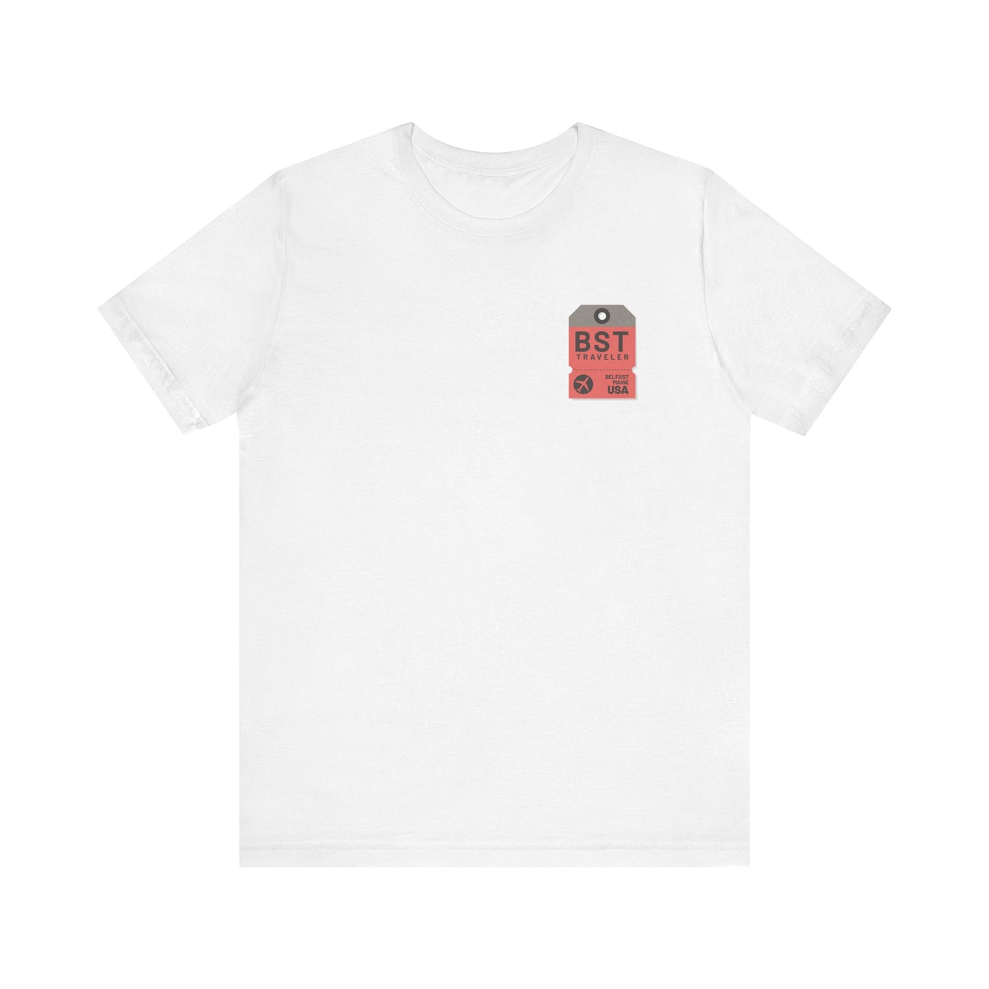 Belfast Maine Luggage Tag Graphic Tee BST