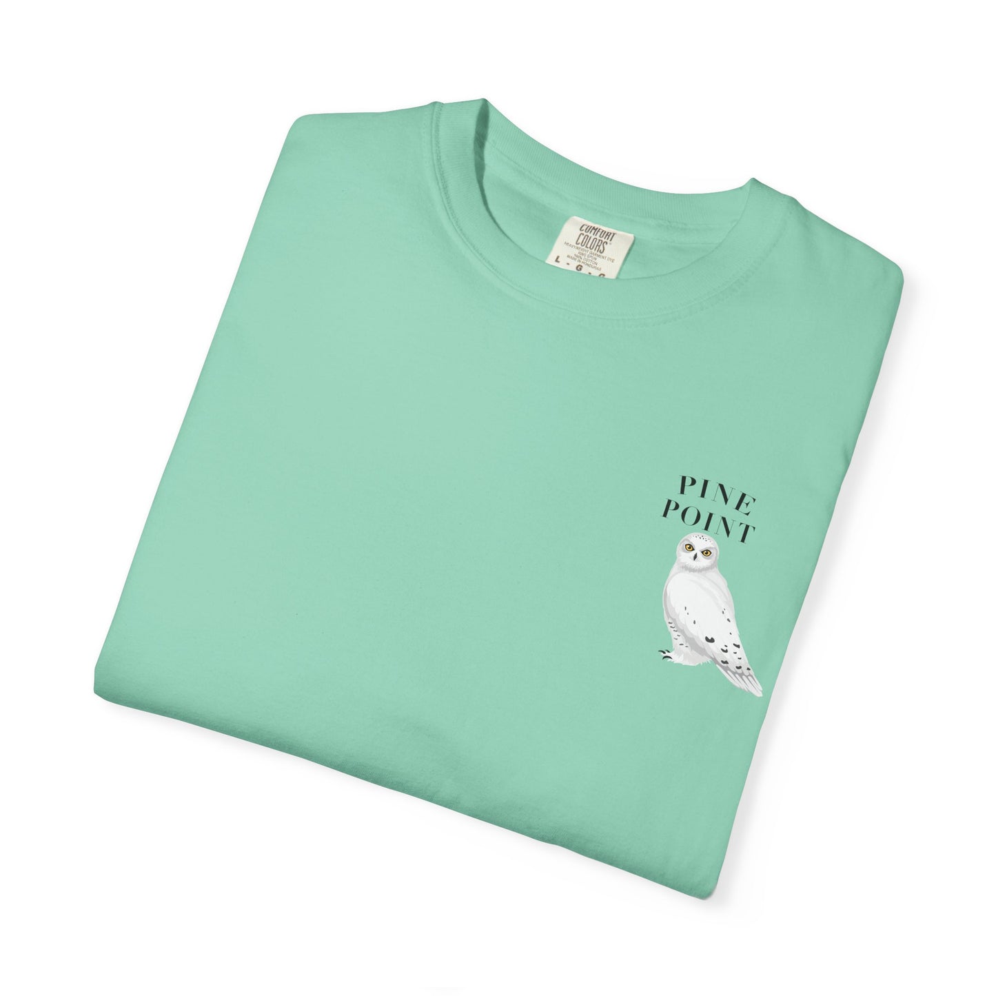 Pine Point Snowy Owl Tee – Comfort Colors 1717