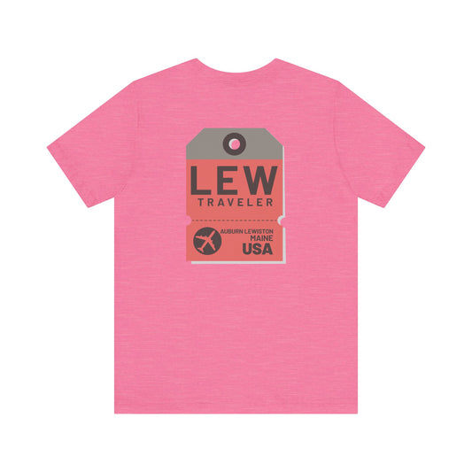 Lewiston Auburn Maine Luggage Tag Graphic Tee