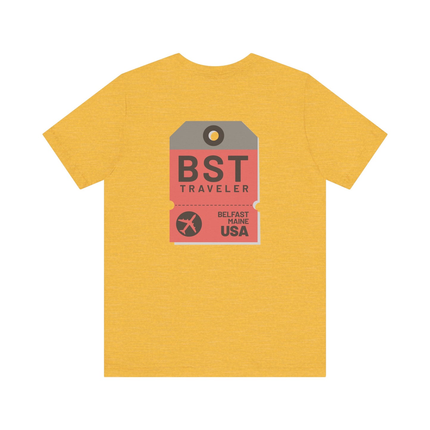 Belfast Maine Luggage Tag Graphic Tee BST