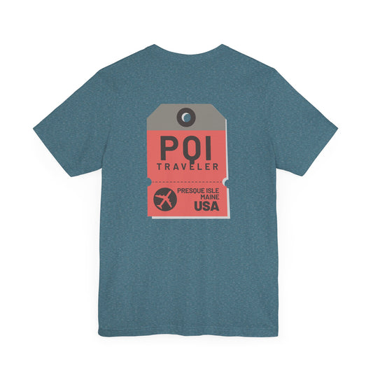 Presque Isle Maine Luggage Tag Graphic Tee