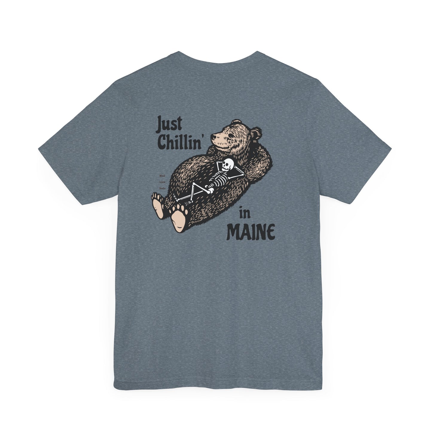 Hibernating Bear in Maine Graphic Unisex Tee