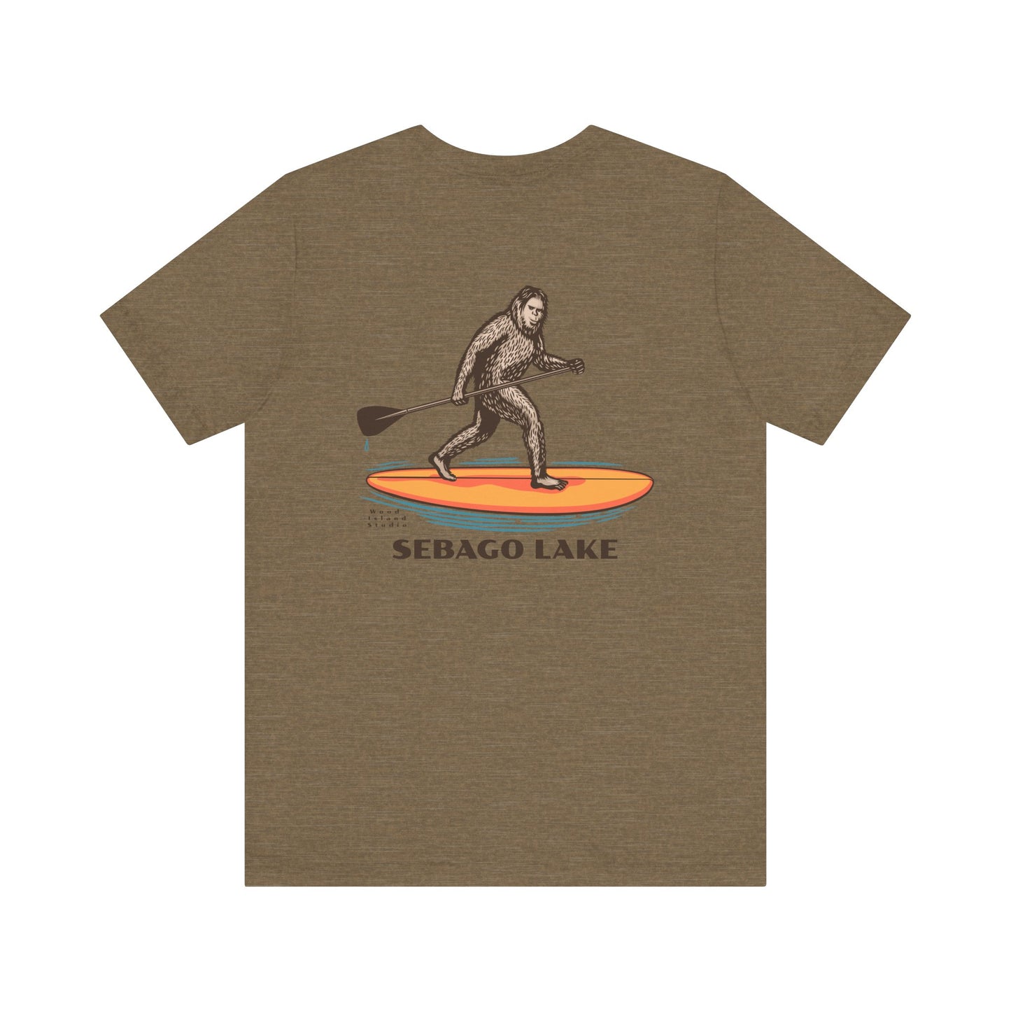 Sebago Lake Sasquatch Adventure Tee - Unisex Jersey Short Sleeve T-Shirt