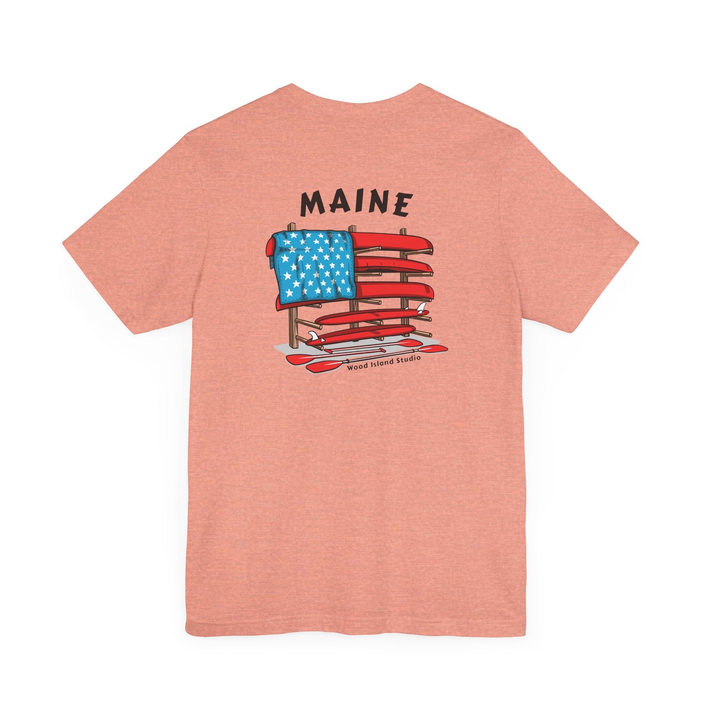 Maine Graphic Unisex Tee - Celebrate Patriotism with Style
