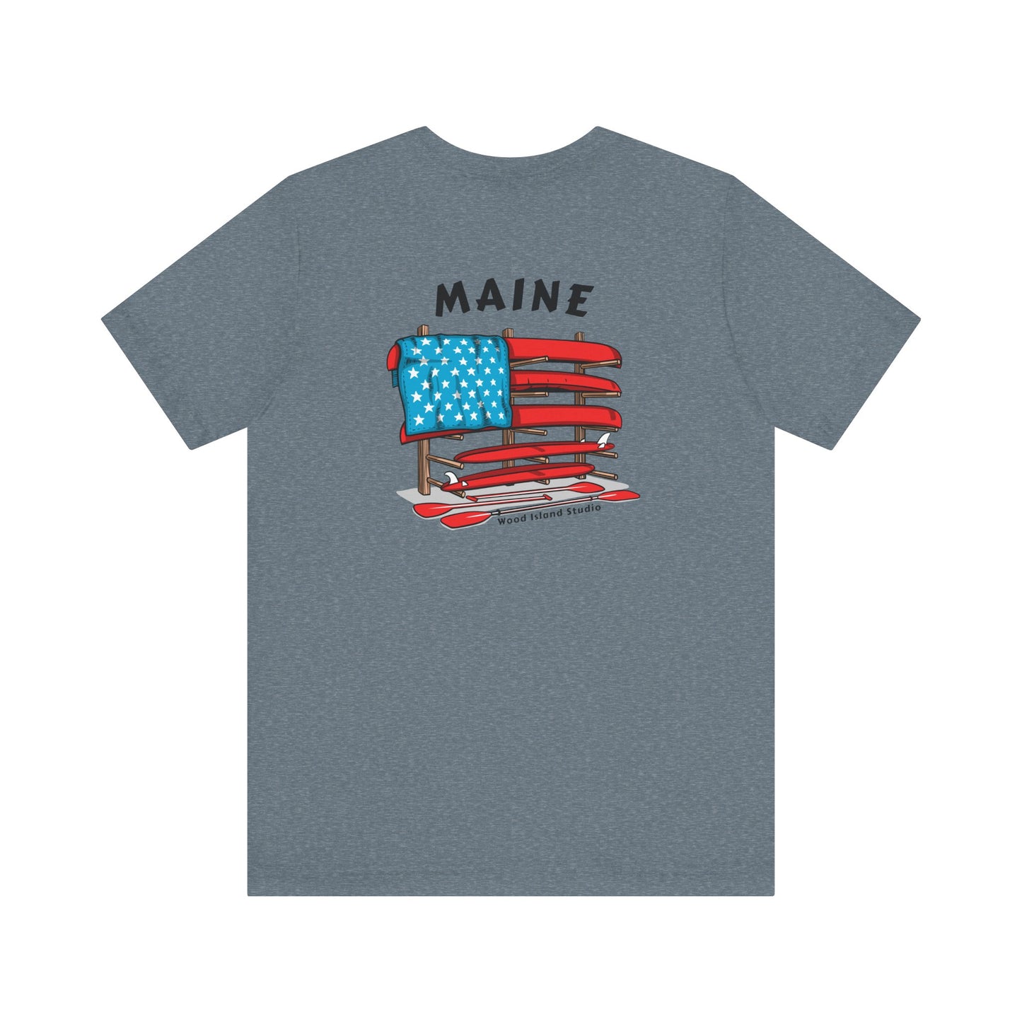 Maine Graphic Unisex Tee - Celebrate Patriotism with Style