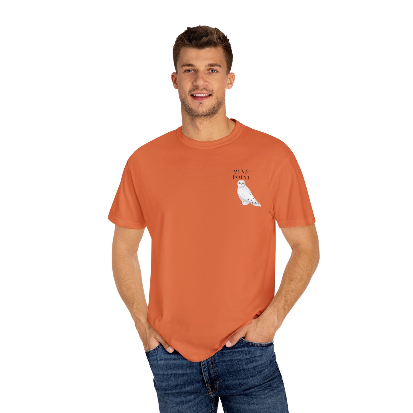 Pine Point Snowy Owl Tee – Comfort Colors 1717