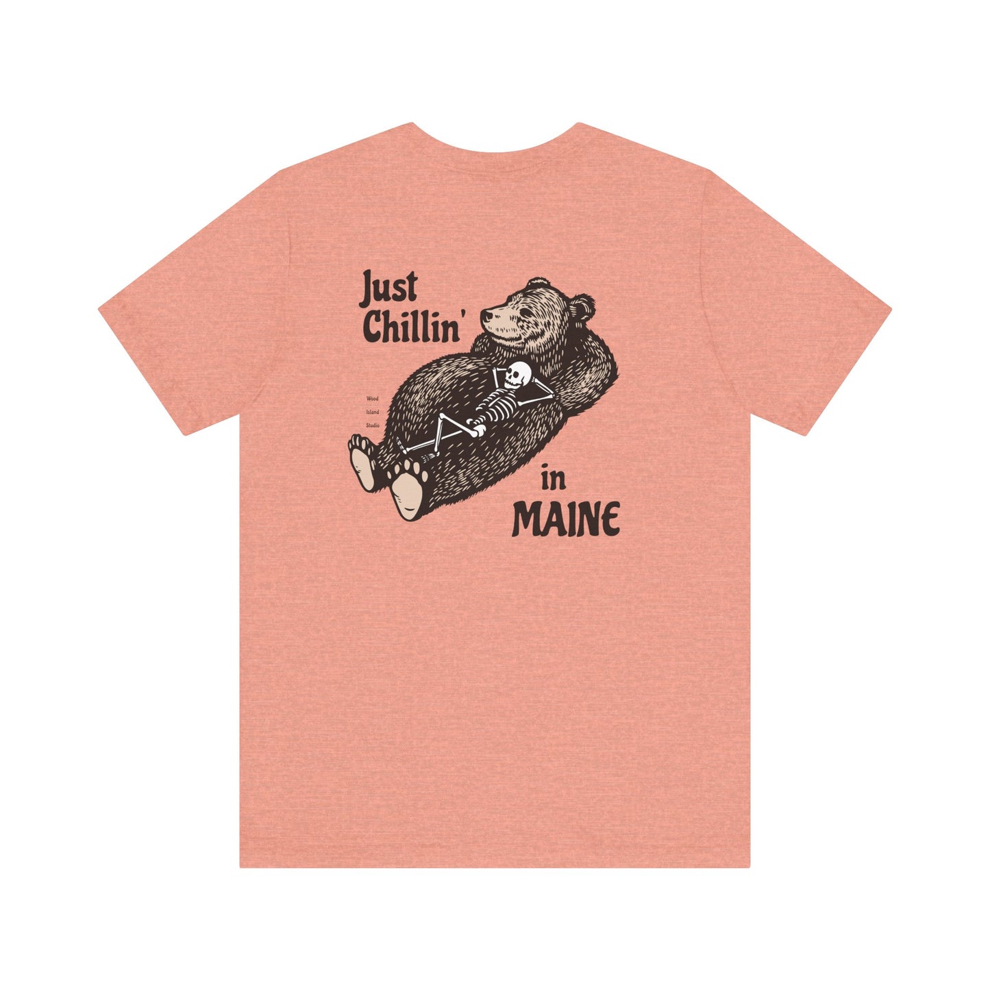 Hibernating Bear in Maine Graphic Unisex Tee
