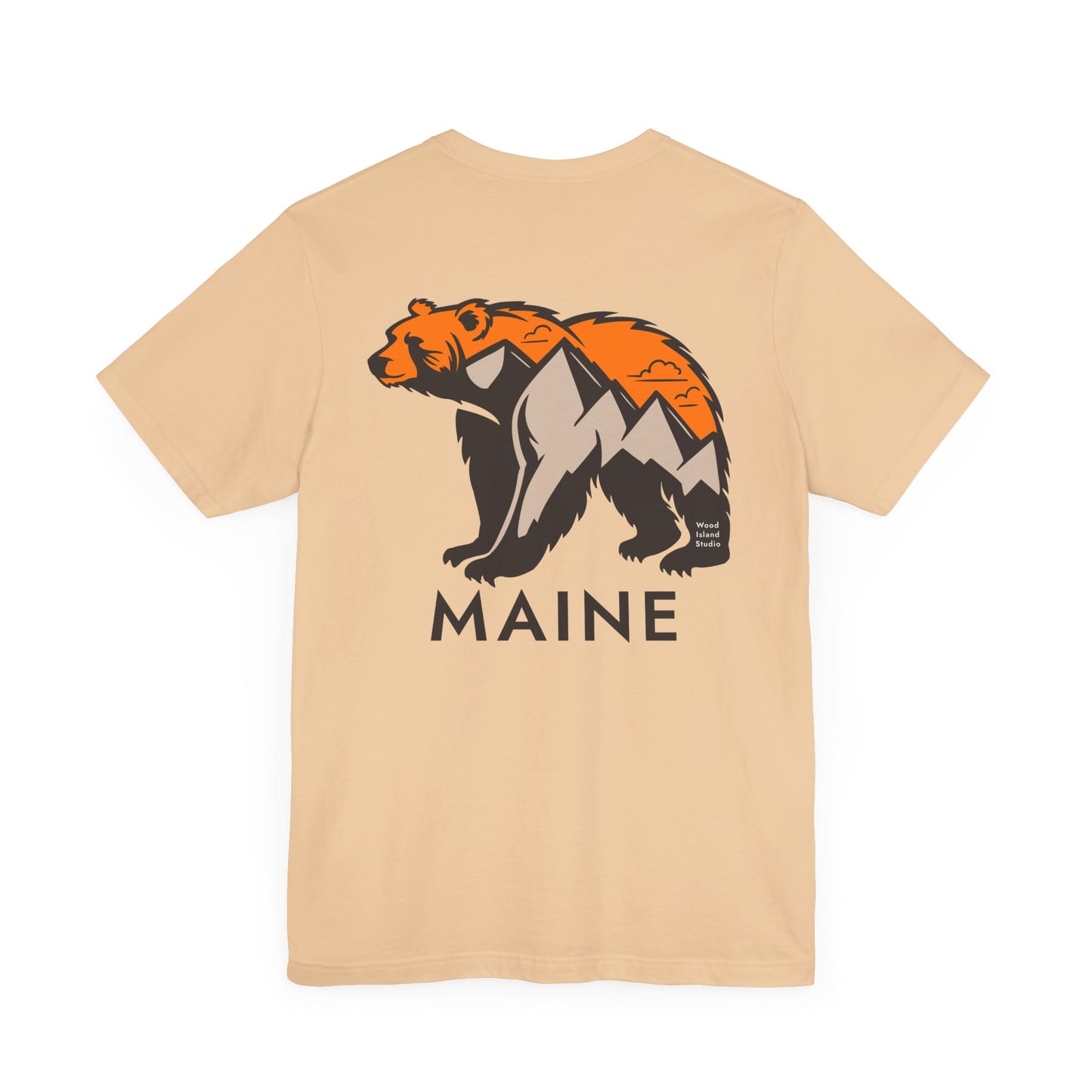 Maine Mountain Bear Graphic Unisex Tee