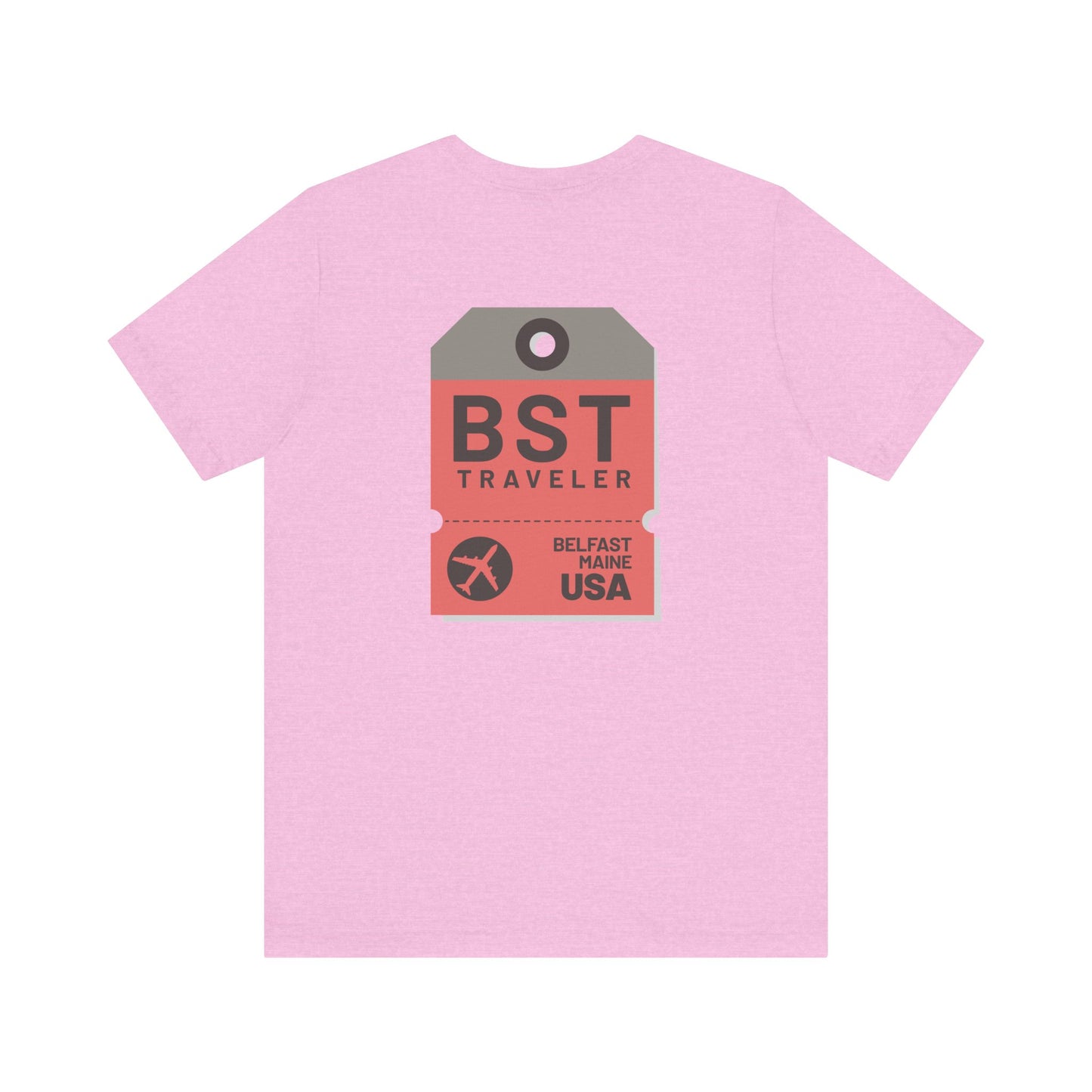 Belfast Maine Luggage Tag Graphic Tee BST