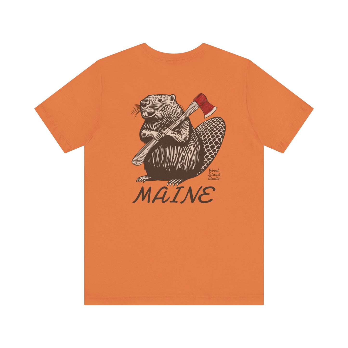Beaver Axe Maine Graphic Unisex Tee