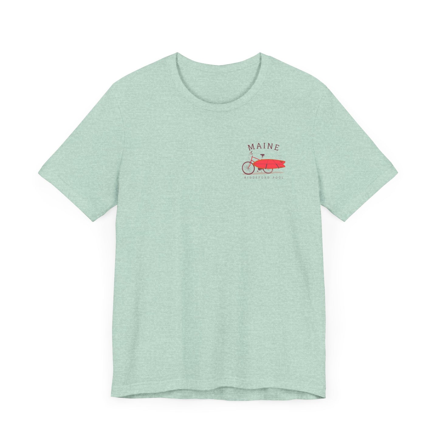 Biddeford Pool Maine Vintage Bike Surf Tee - Unisex Jersey Short Sleeve T-Shirt