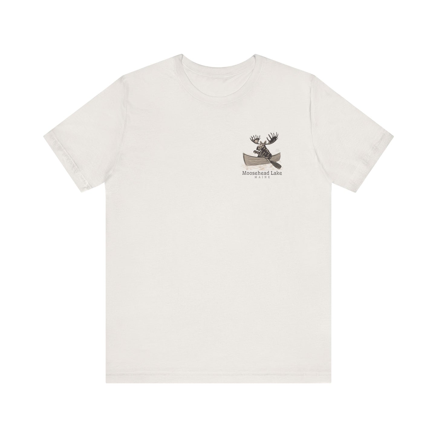 Moosehead Lake Maine Moose Rowing Adventure Tee - Unisex Jersey Short Sleeve T-Shirt